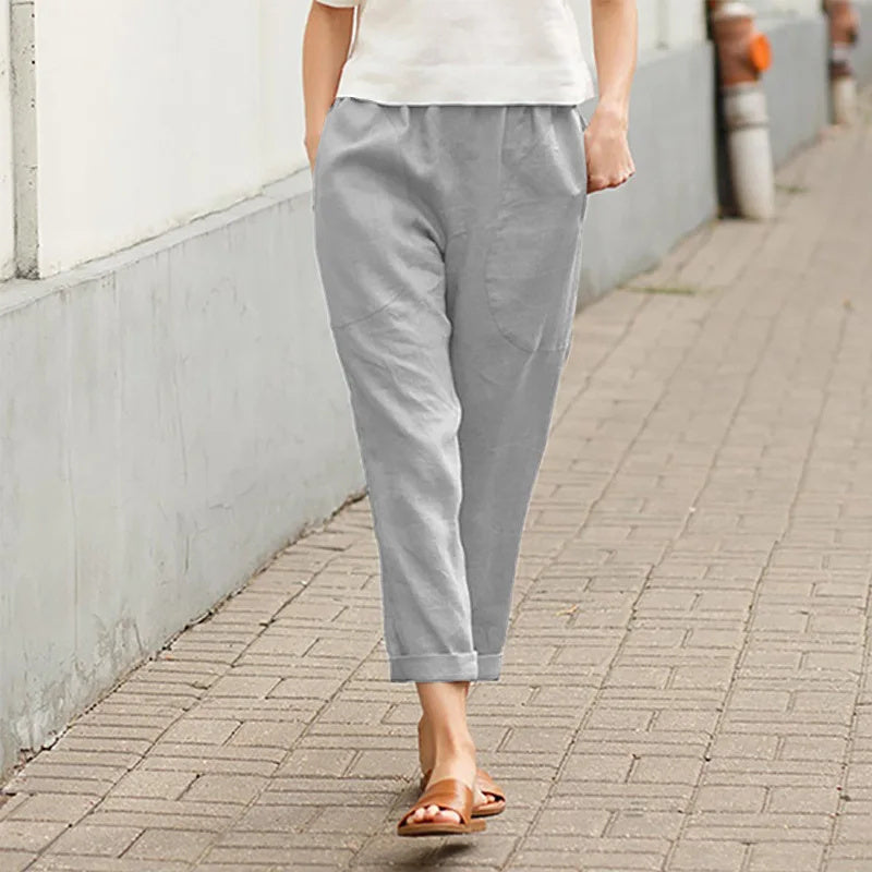 Viktoria | Bequeme Weite Hose mit praktischen Taschen