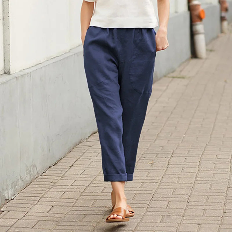 Viktoria | Bequeme Weite Hose mit praktischen Taschen