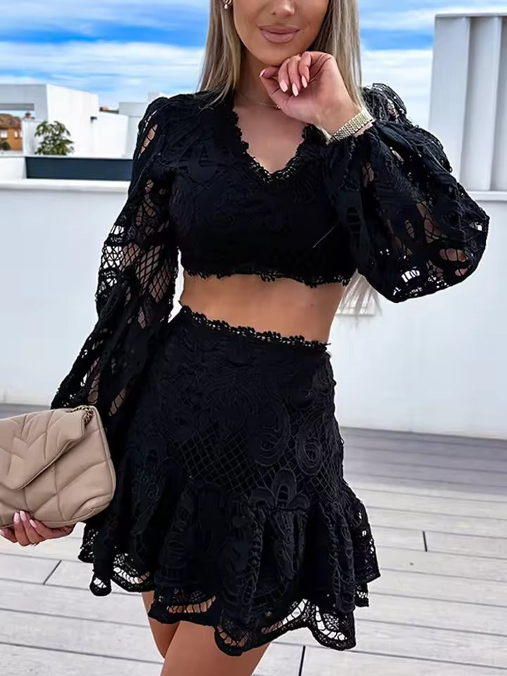 Marie | Elegantes Spitzen-Set