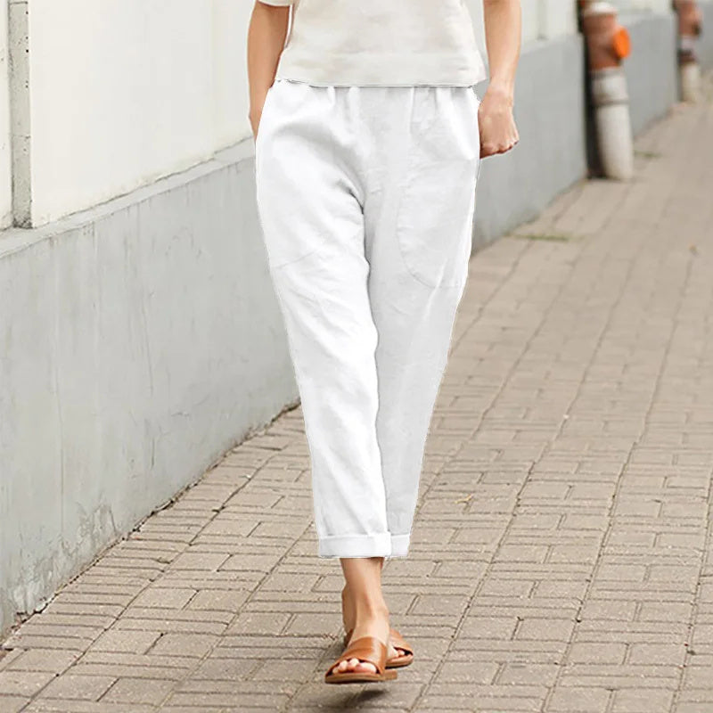 Viktoria | Bequeme Weite Hose mit praktischen Taschen