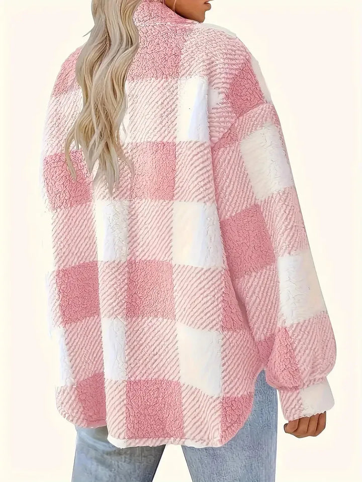 Frieda | Stilvolle gestreifte Fleecejacke