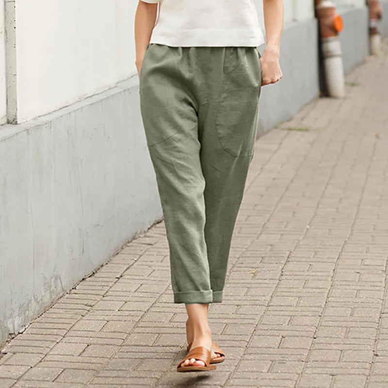 Viktoria | Bequeme Weite Hose mit praktischen Taschen