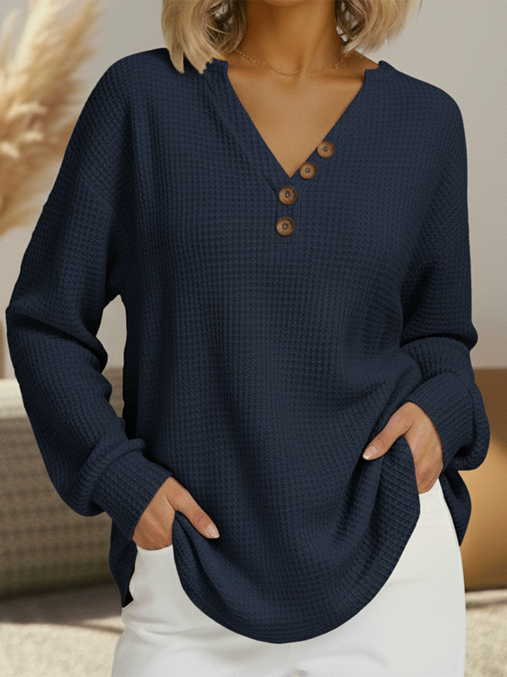 Wilma | Schlichter Pullover mit V-Ausschnitt
