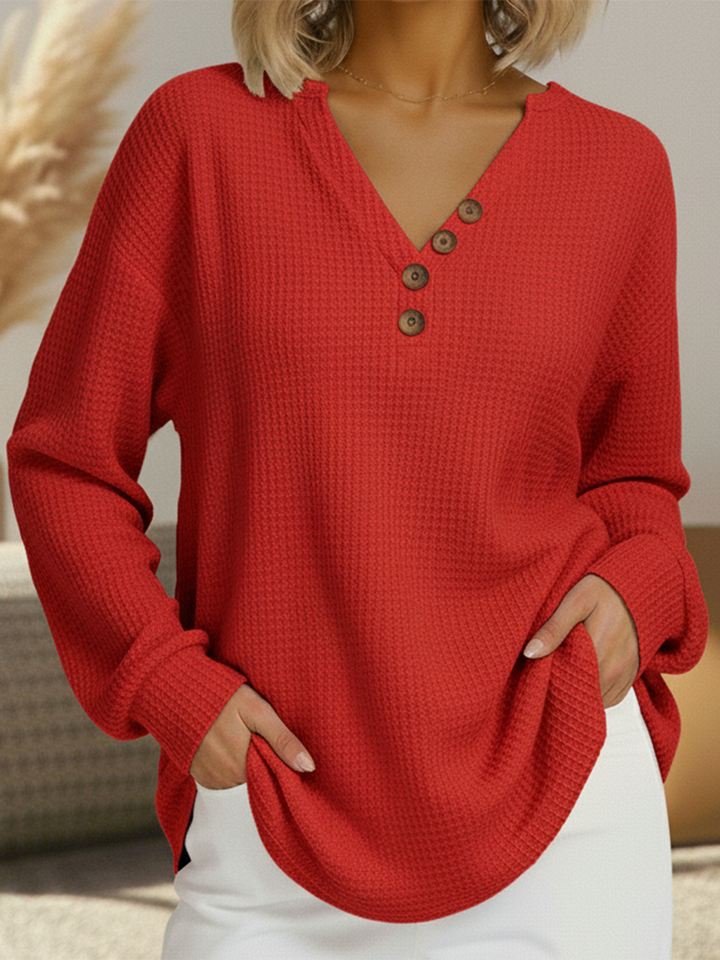 Wilma | Schlichter Pullover mit V-Ausschnitt