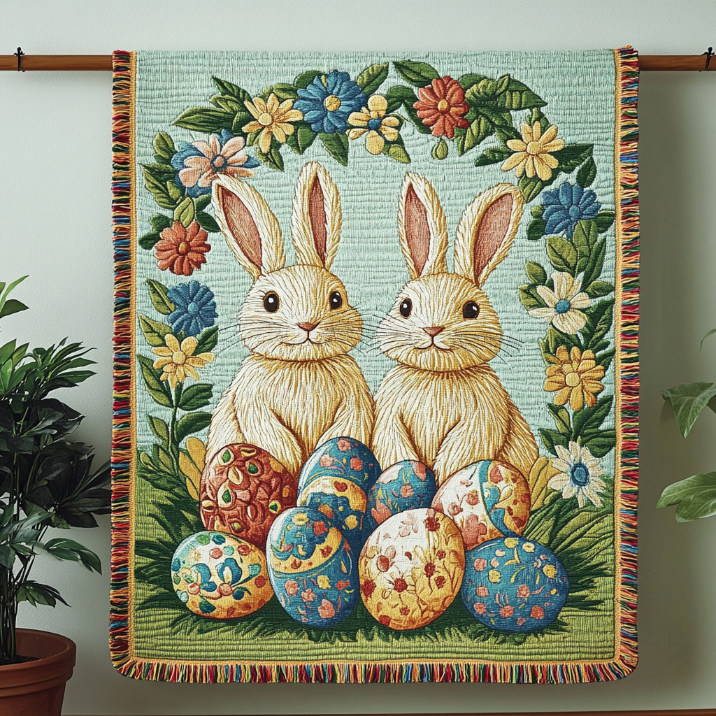 Gewebte Decke – Charme-Frühling NCU0VH3433