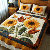Sonnenblumen | 3-teiliges Steppdecken-Set