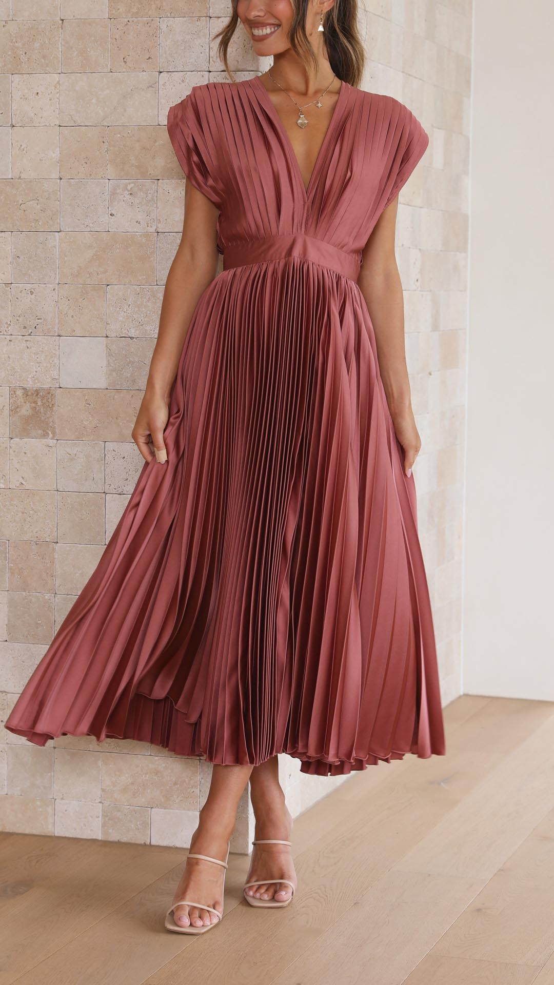 Sina | Elegantes Plissee-Kleid