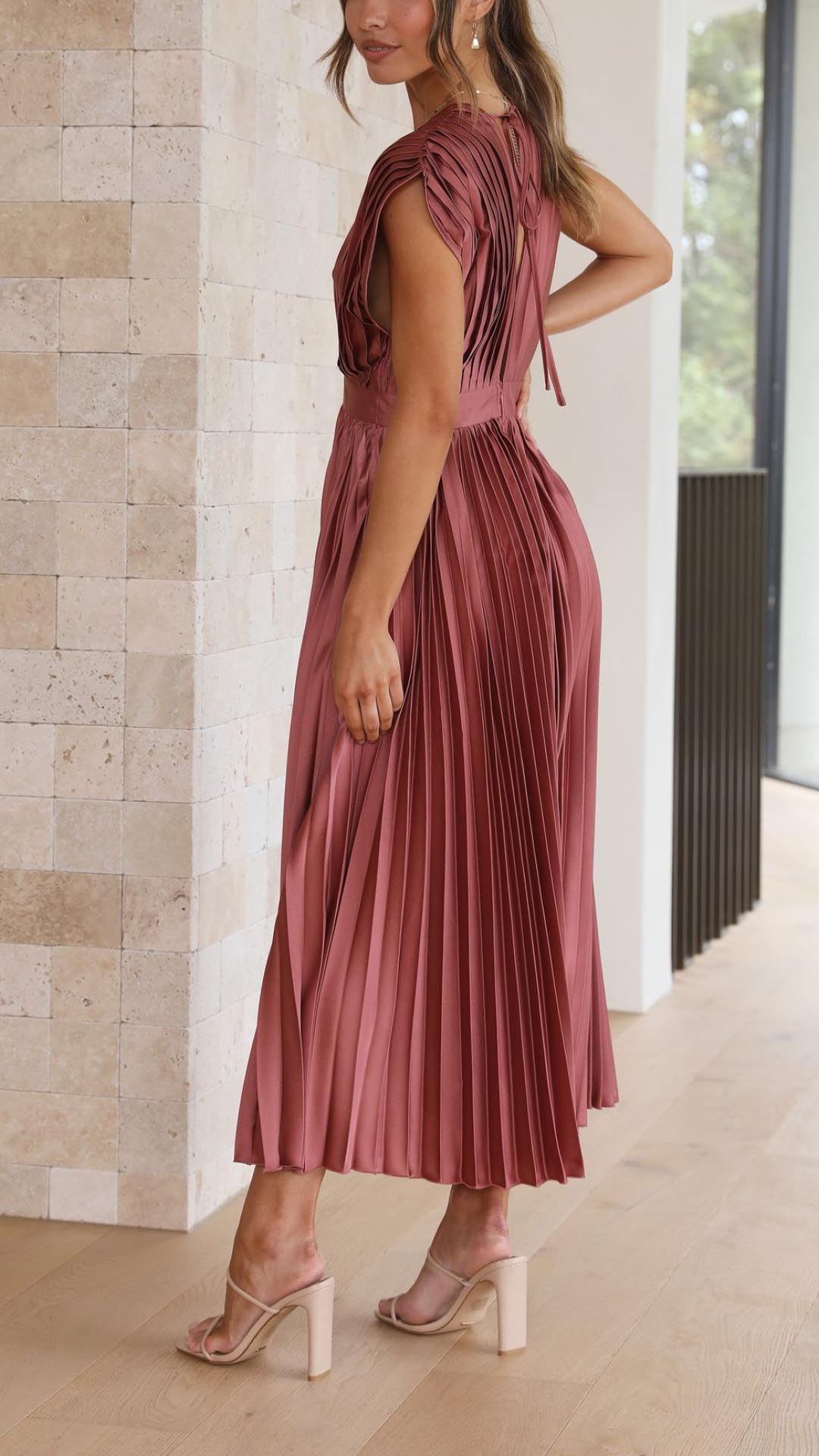 Sina | Elegantes Plissee-Kleid
