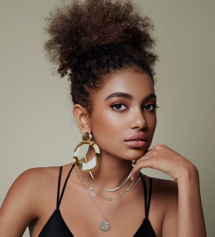 Dreifaches silbernes Halsband