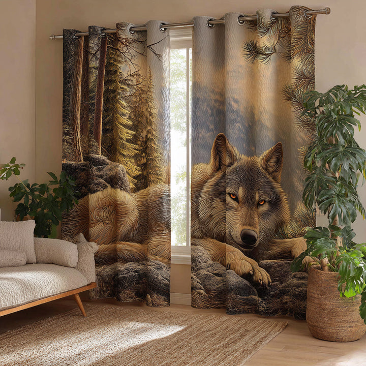 Gesteppte Vorhänge – Seele des Wildniswolfs NCU0HH1596
