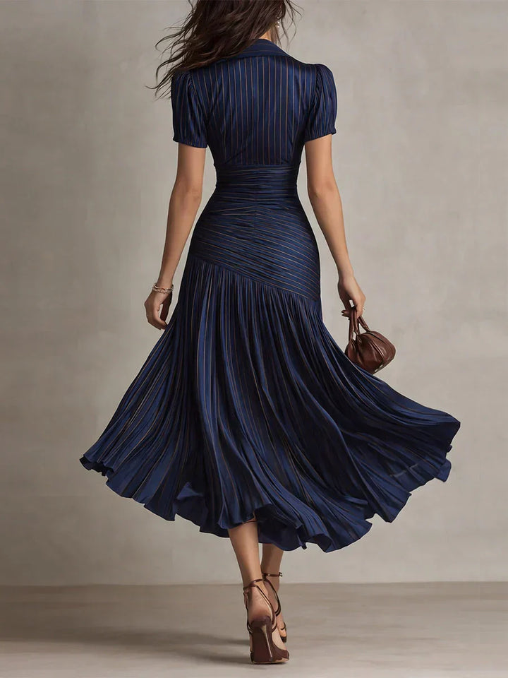 Lena | Elegante Vintage Maxikleid aus Chiffon