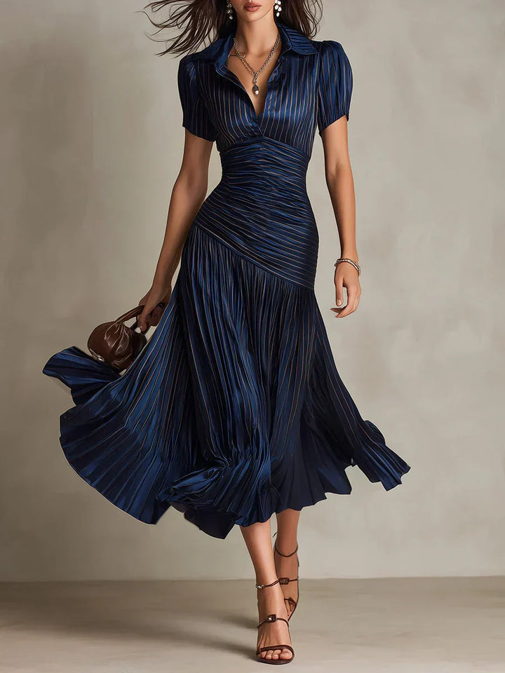 Lena | Elegante Vintage Maxikleid aus Chiffon