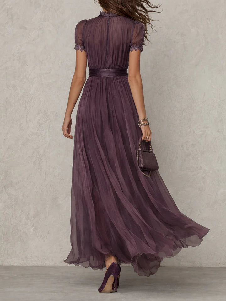 Mia | Elegantes Vintage Maxikleid aus Chiffon