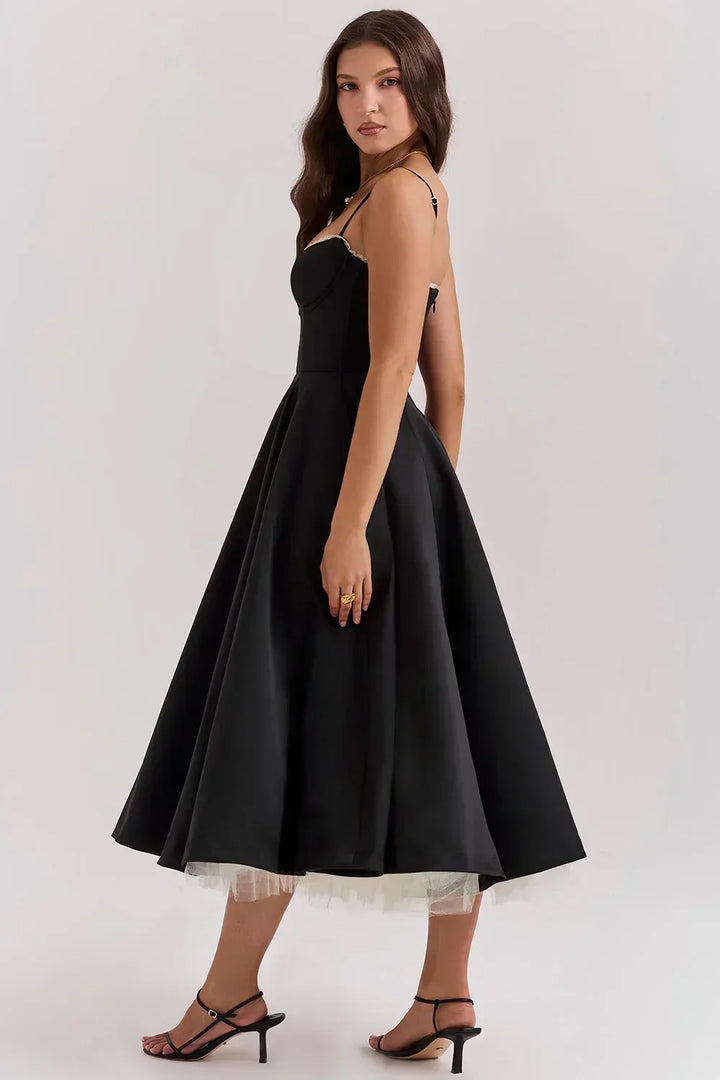 Britta | Luxus-Midikleid