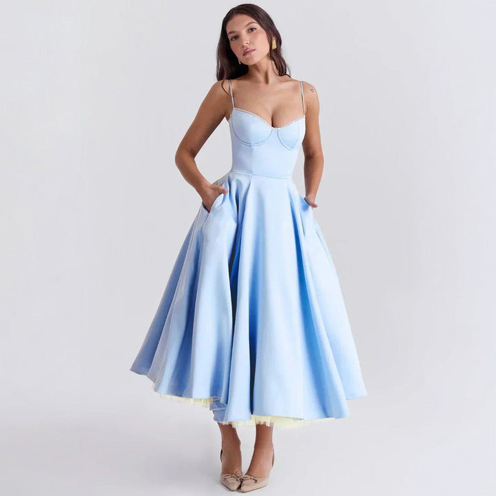 Britta | Luxus-Midikleid