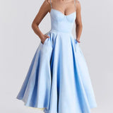 Britta | Luxus-Midikleid