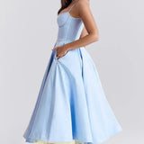 Britta | Luxus-Midikleid