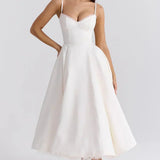 Britta | Luxus-Midikleid