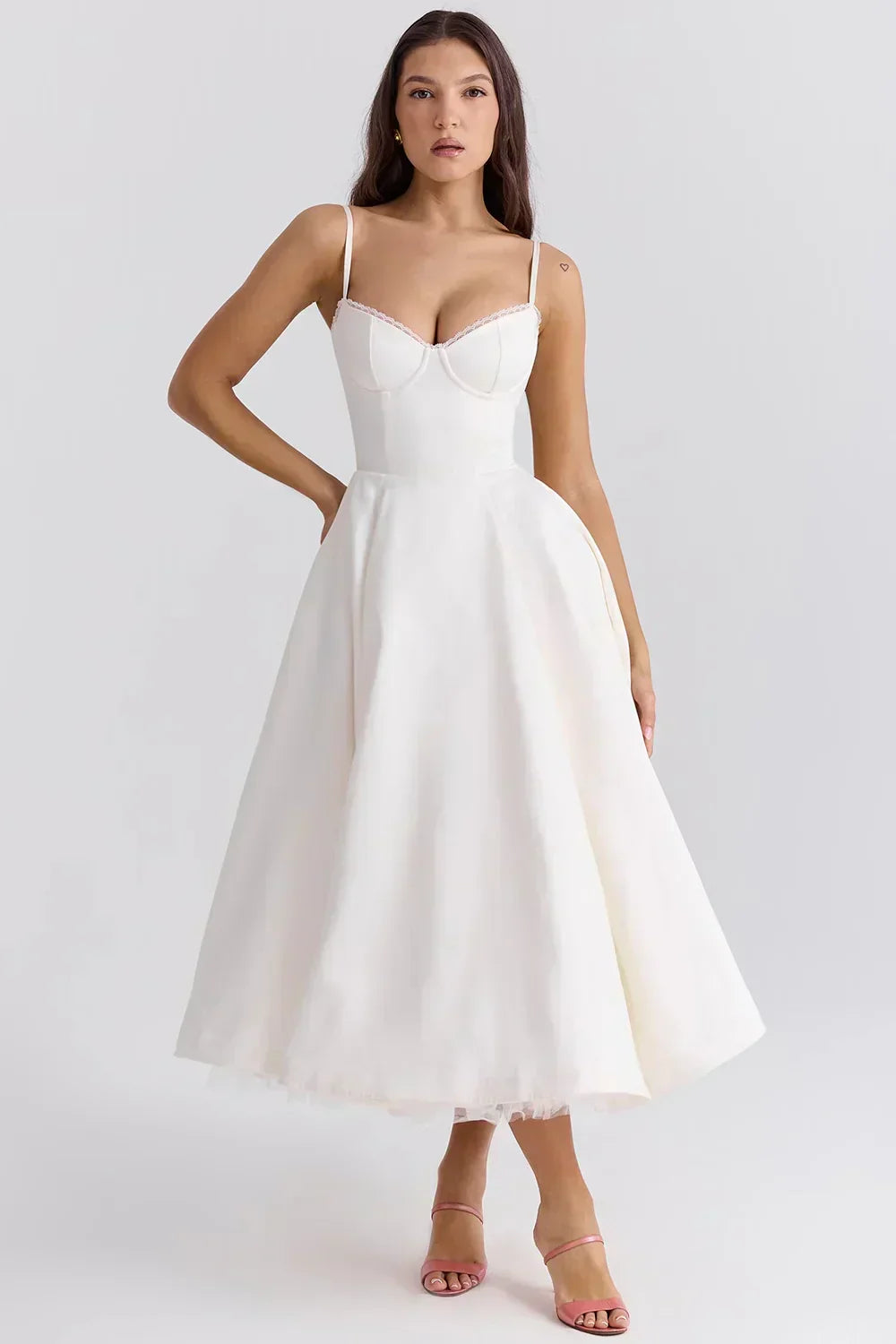 Britta | Luxus-Midikleid