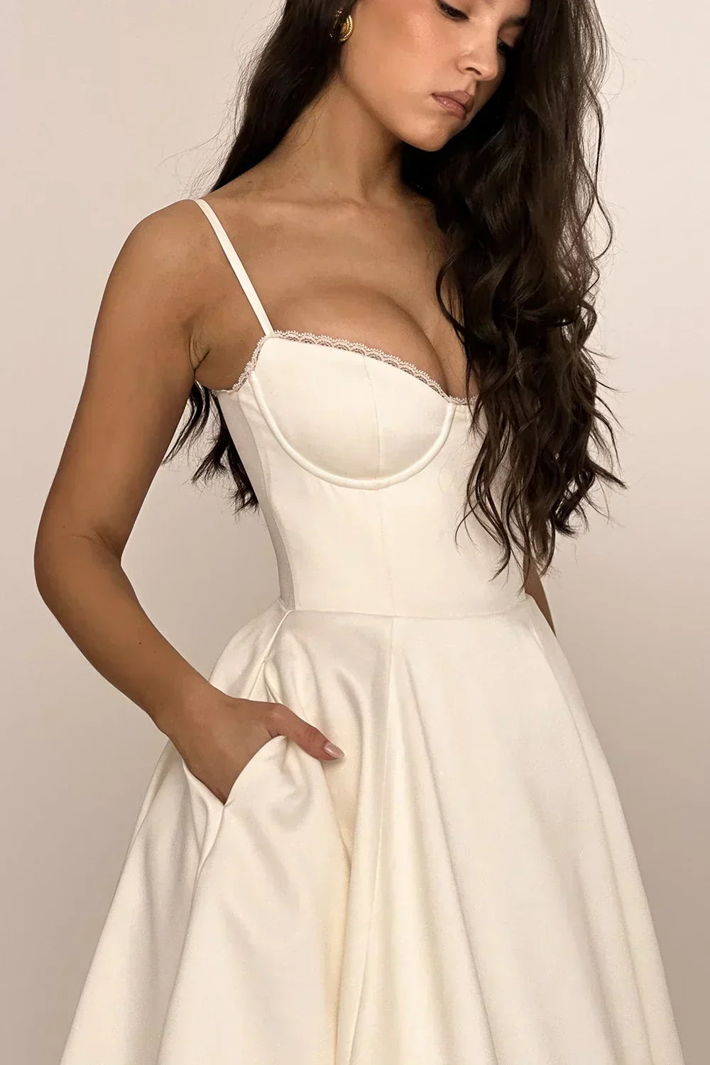 Britta | Luxus-Midikleid