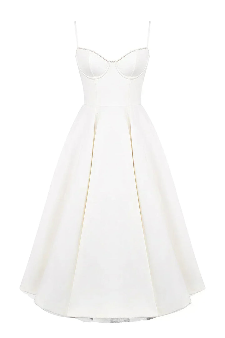 Britta | Luxus-Midikleid