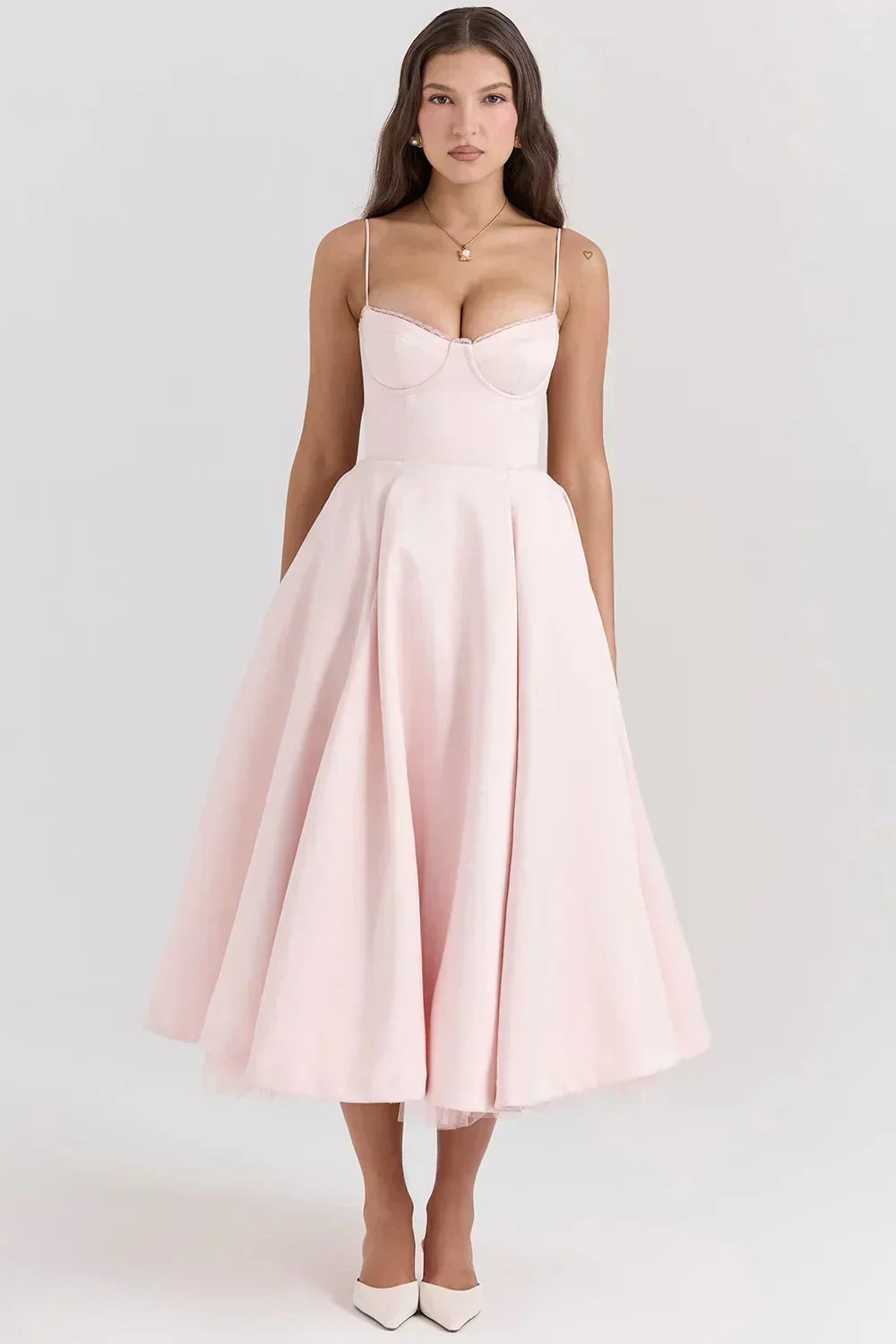 Britta | Luxus-Midikleid