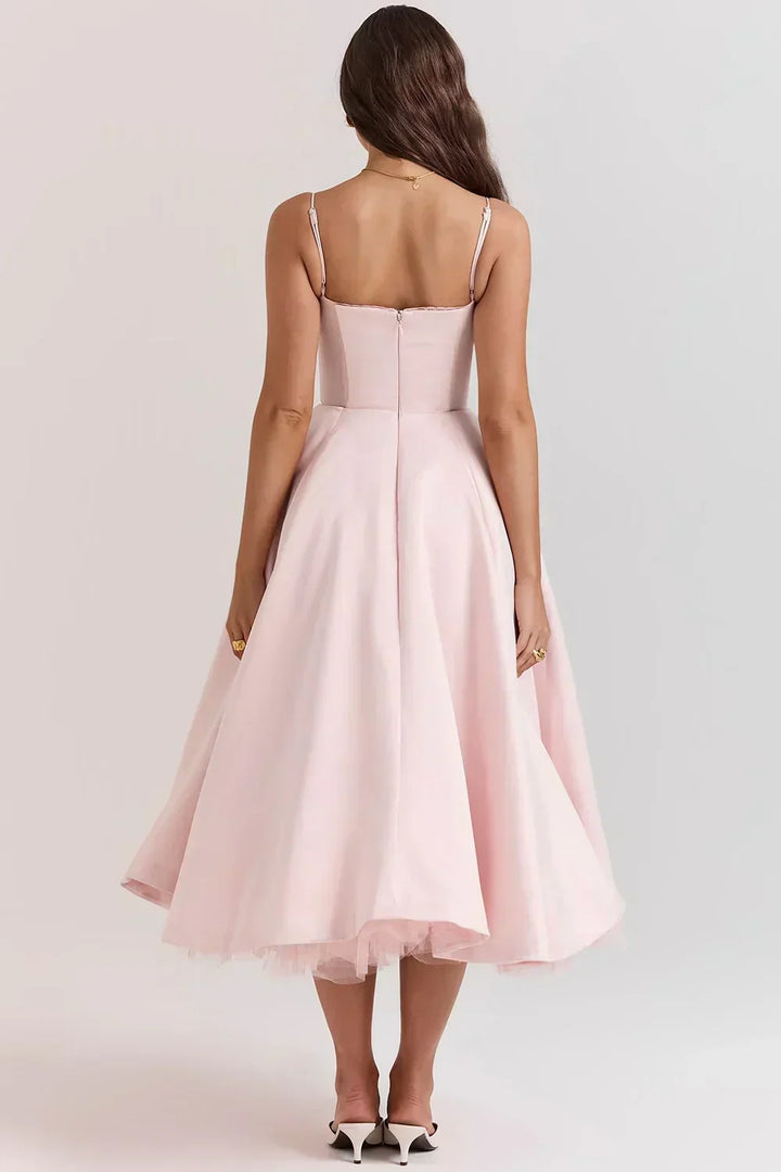 Britta | Luxus-Midikleid