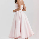 Britta | Luxus-Midikleid
