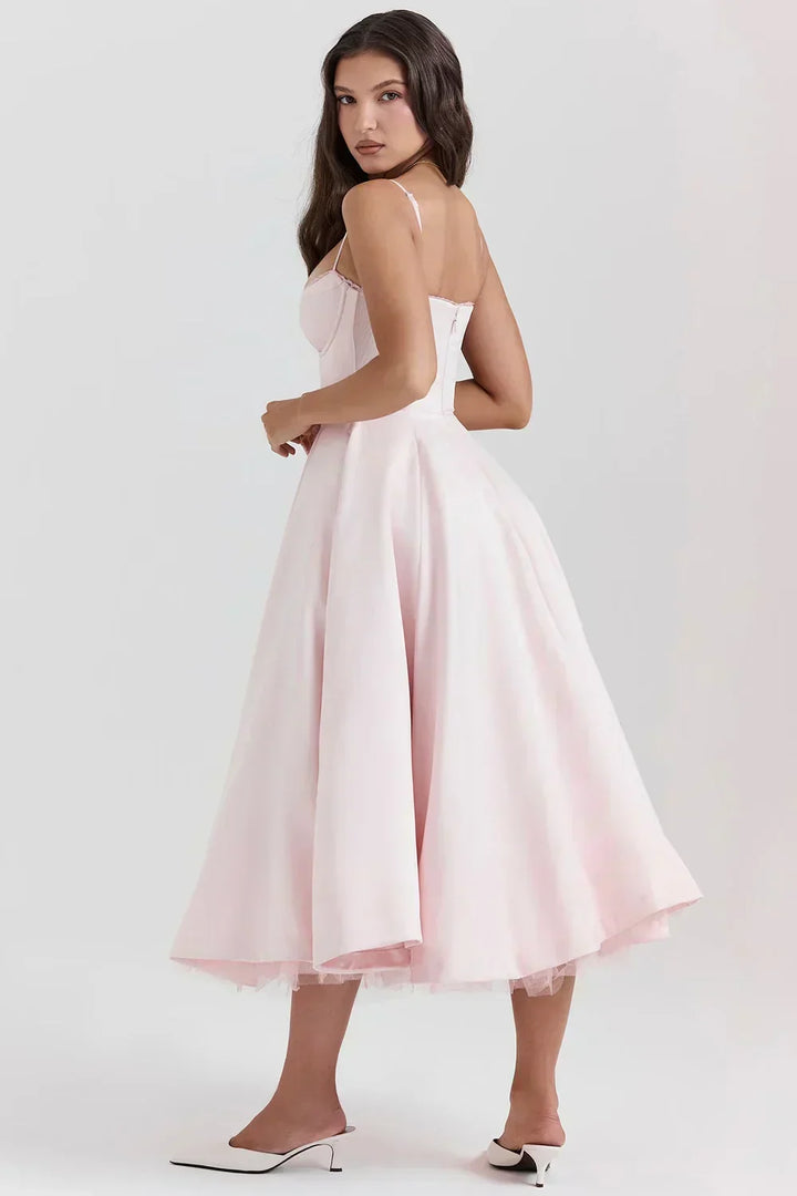 Britta | Luxus-Midikleid