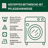 3-teiliges gestepptes Bettwäsche-Set – Harmonie des Waldes