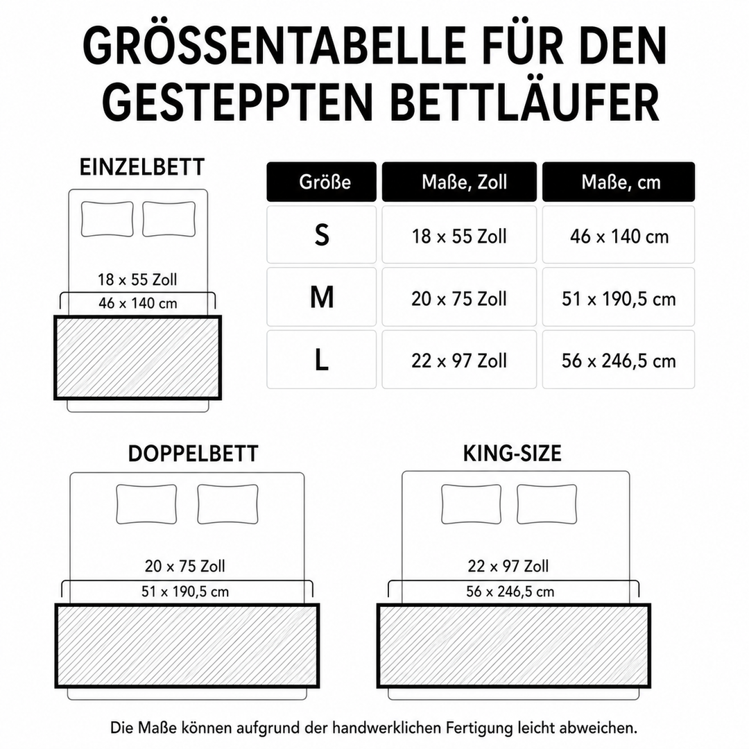 Gesteppter Bettläufer – gesteppt Dackel Weihnachten NCU0TH3542