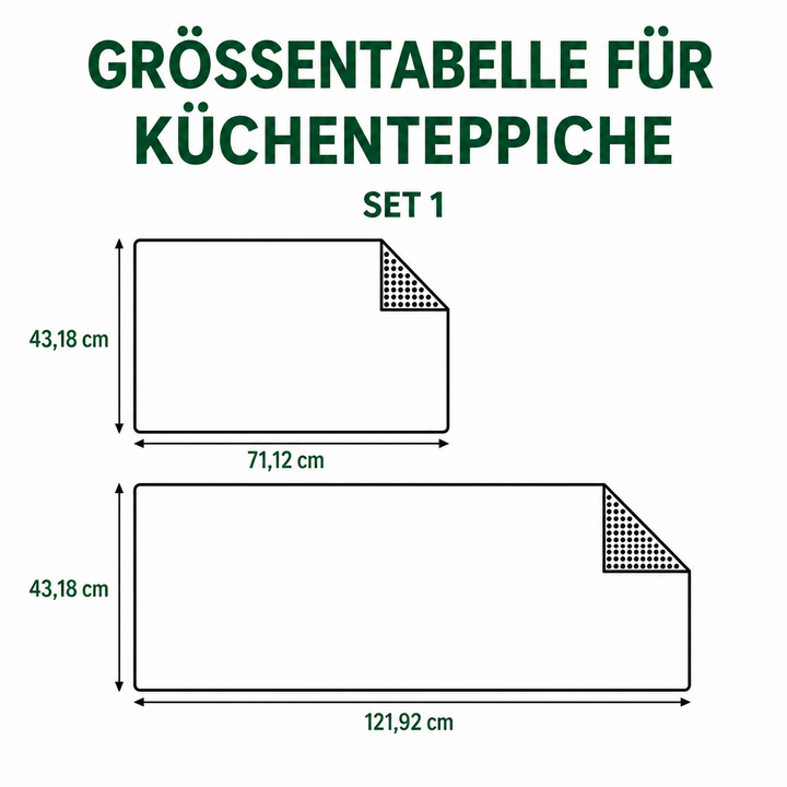 Rutschfester Küchenteppich – Küchenboden Wellenreise NCU0DV8223