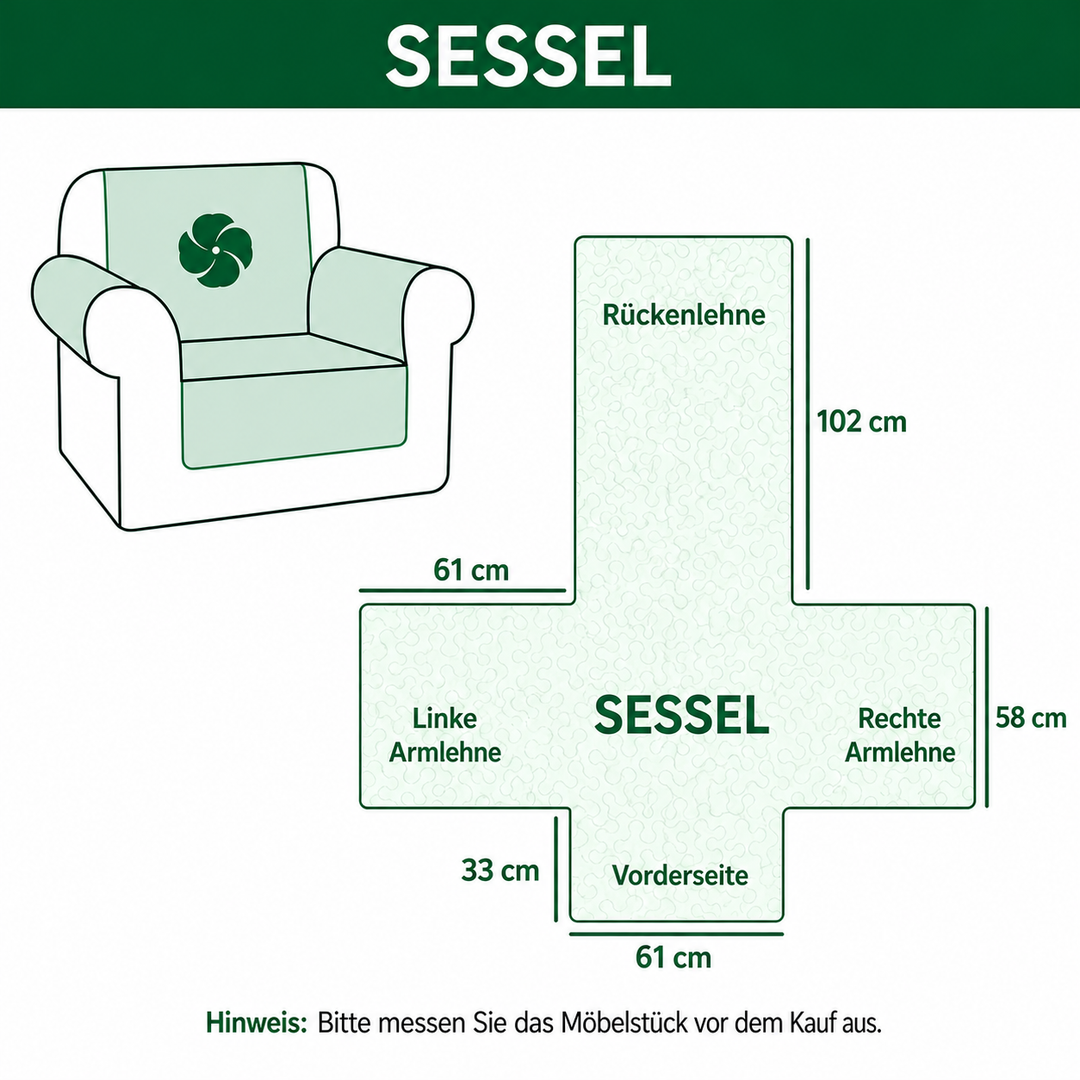 Gesteppter Sofaschoner mit ländlichen Blüten