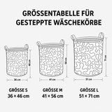 Gesteppter Wäschekorb – mit Magnolien