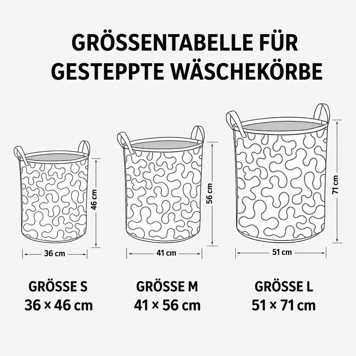 Gesteppter Wäschekorb – mit gemütlicher Katze