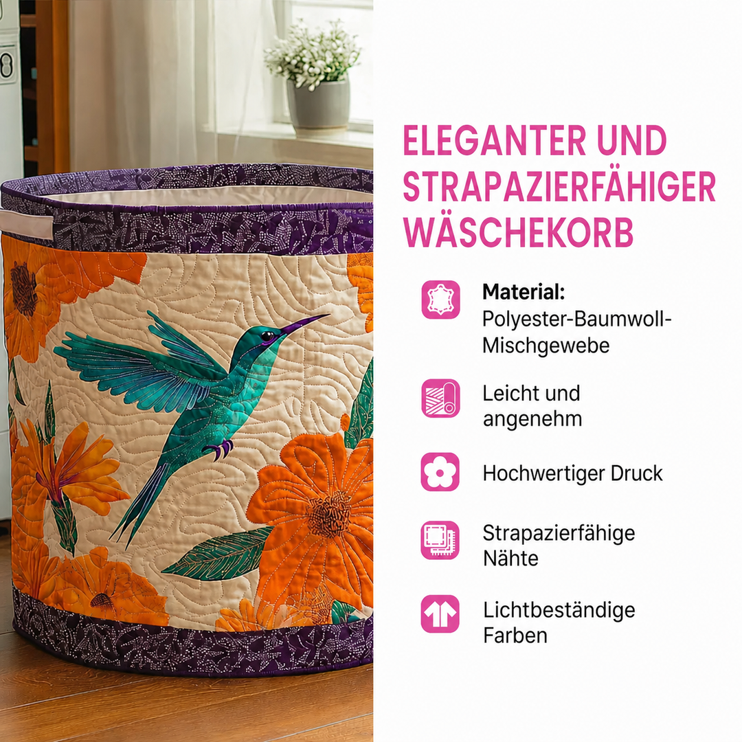 Gesteppter Wäschekorb – mit Mops