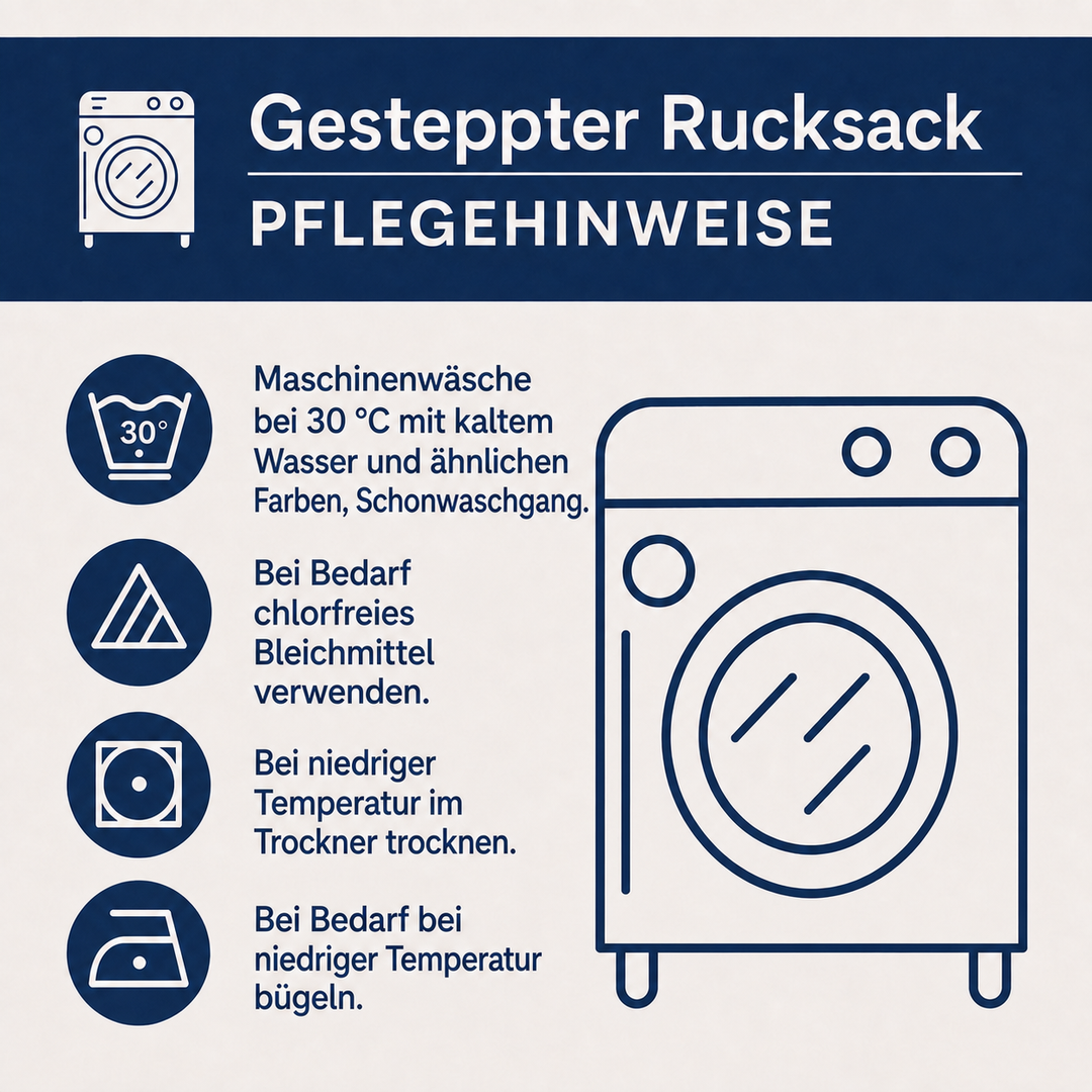 Gesteppter Rucksack mit Meeresschildkröte