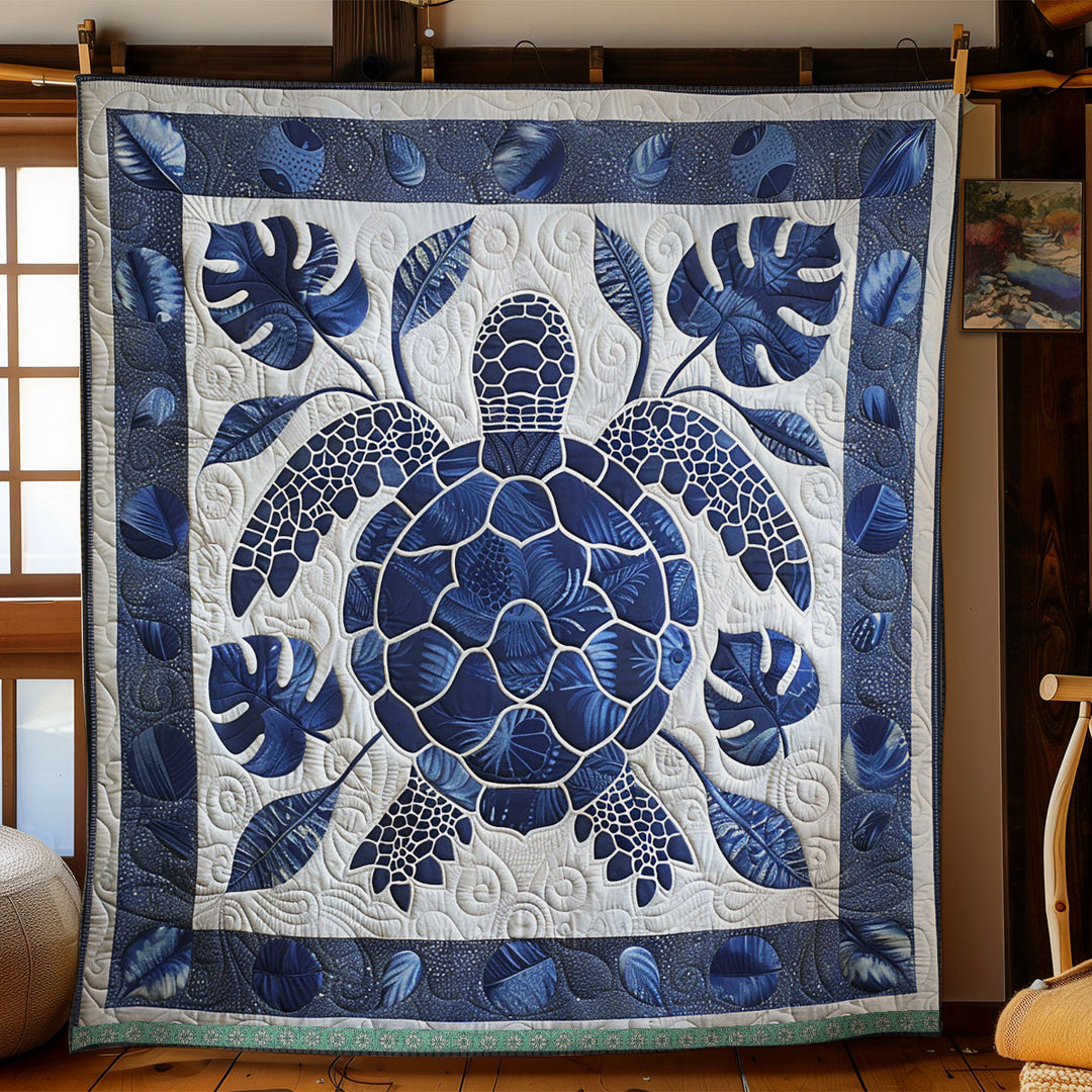 Steppdecke mit hawaiianischer Schildkröte