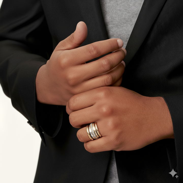 Breiter Bicolor-Ring