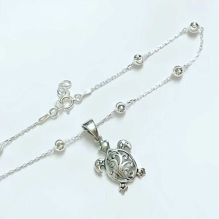 Boho-Fußkette mit Perlen