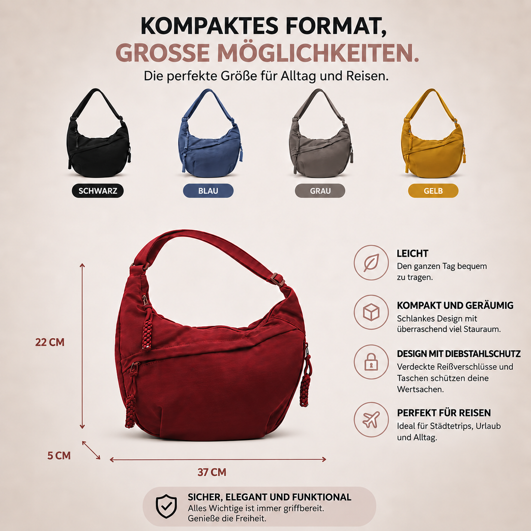 Hannah | Schultertasche in Beige