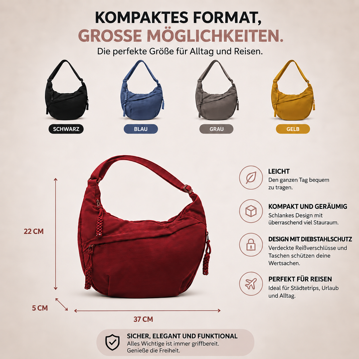 Hannah | Schultertasche in Beige