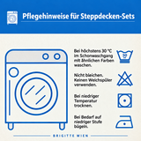 Botanische Kakteen | 3-teiliges Steppdecken-Set