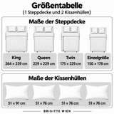 Botanische Kakteen | 3-teiliges Steppdecken-Set