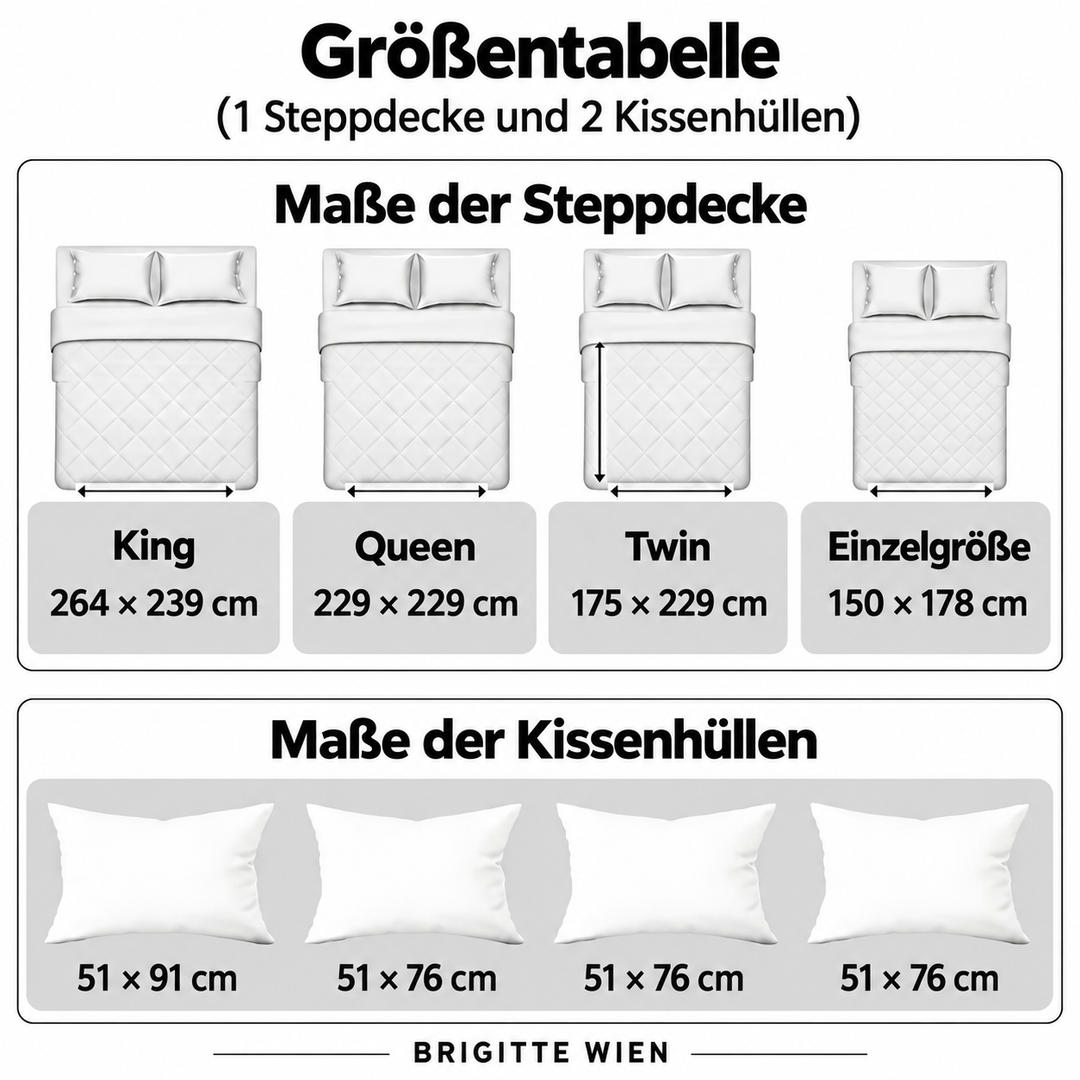 Wildblumenreihen | 3-teiliges Steppdecken-Set