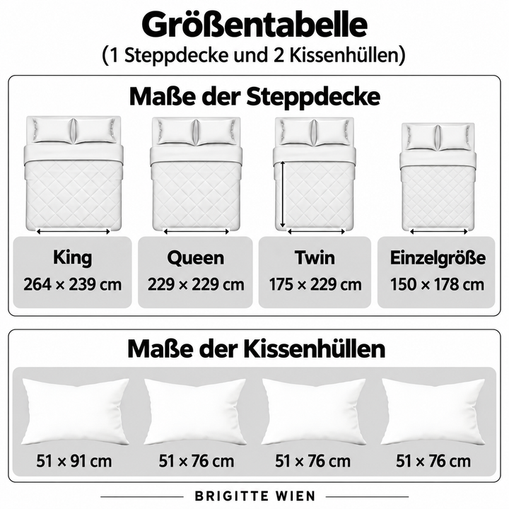 Wildblumenreihen | 3-teiliges Steppdecken-Set