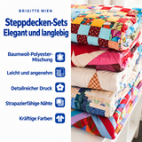 Nostalgischer Angelsport | 3-teiliges Steppdecken-Set