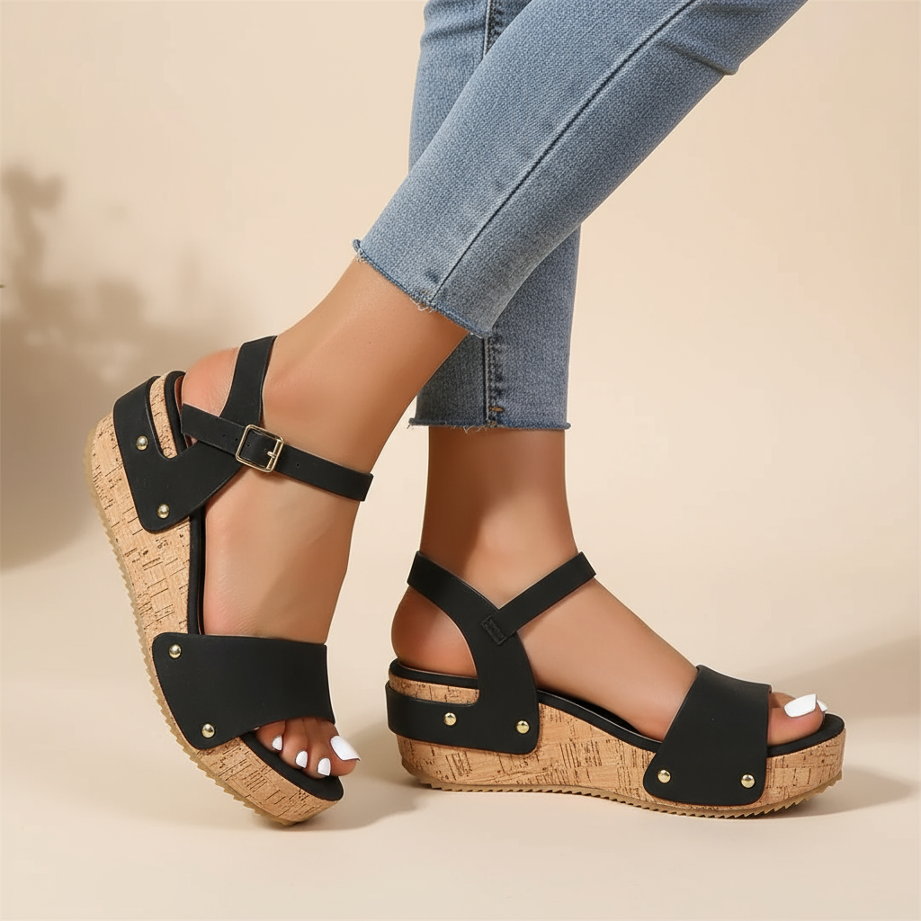 Eva-Rieke | Stilvolle Keilsandalen