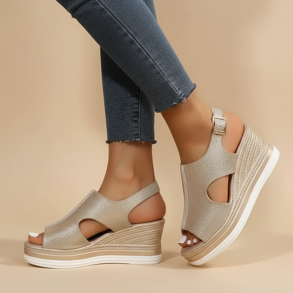 Anna-Caroline | Bequeme Keilsandalen für entspannte Tage