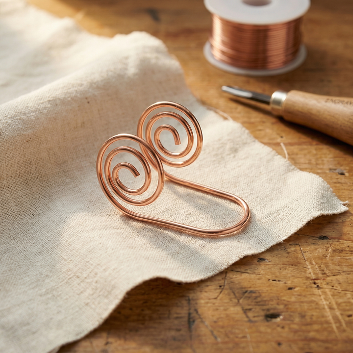 Kupferarmreif Doppelspirale